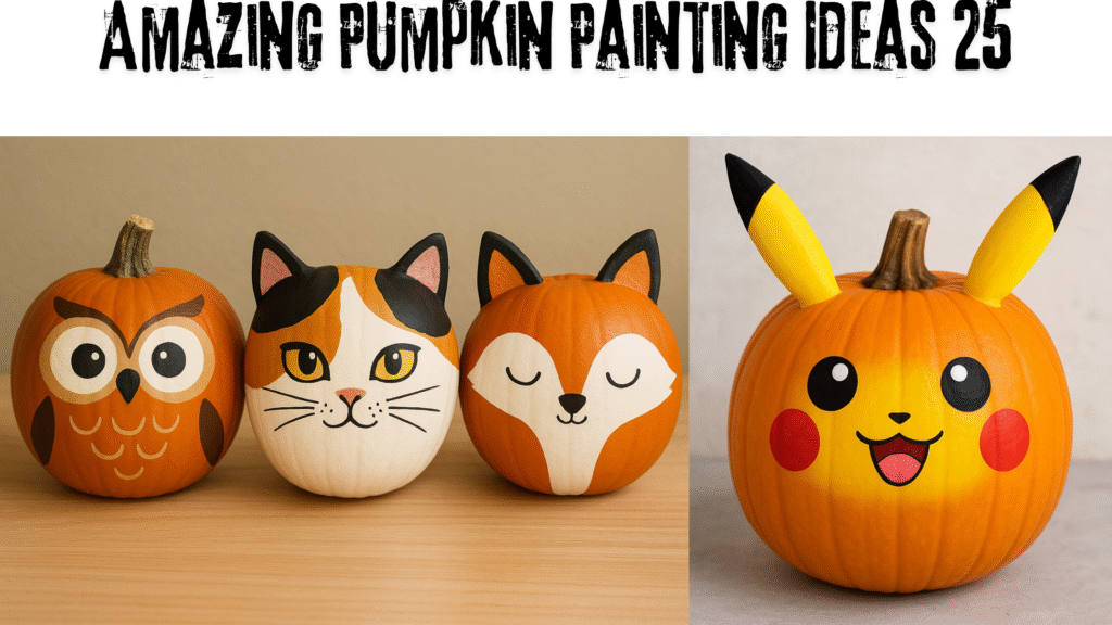 Amazing Pumpkin Painting Ideas: 25
