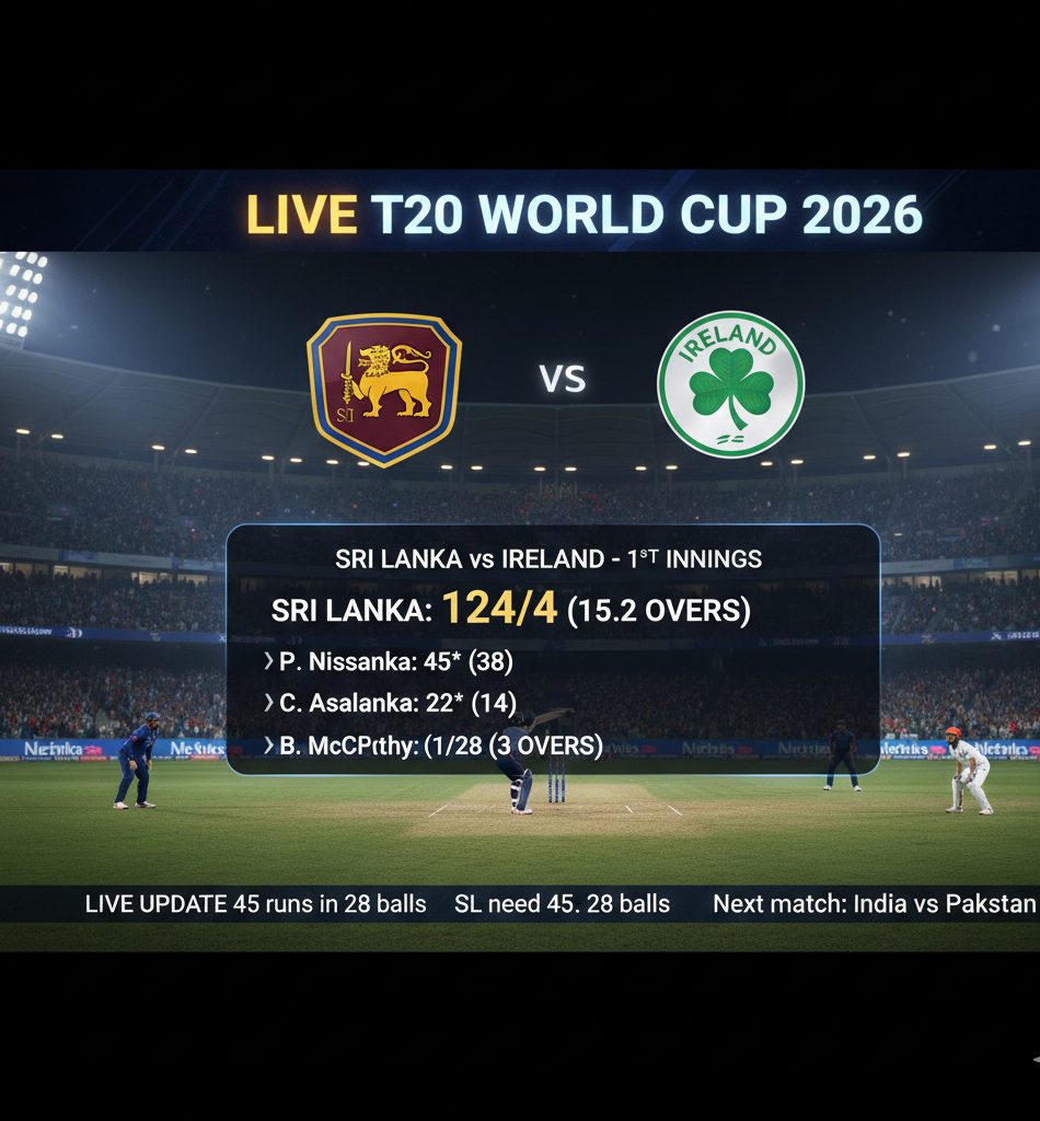 Sri Lanka vs Ireland match scorecard