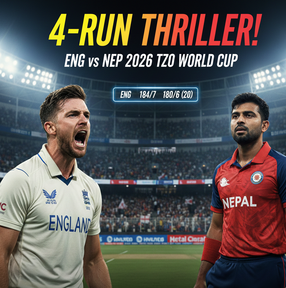 England vs Nepal T20 World Cup 2026